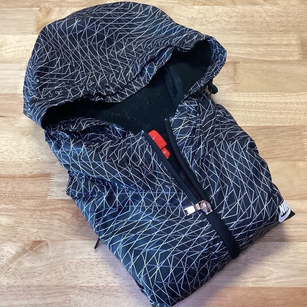 Ladies Nike Windrunner‎ RU Grid Print Hooded Full Zip Jacket - XS